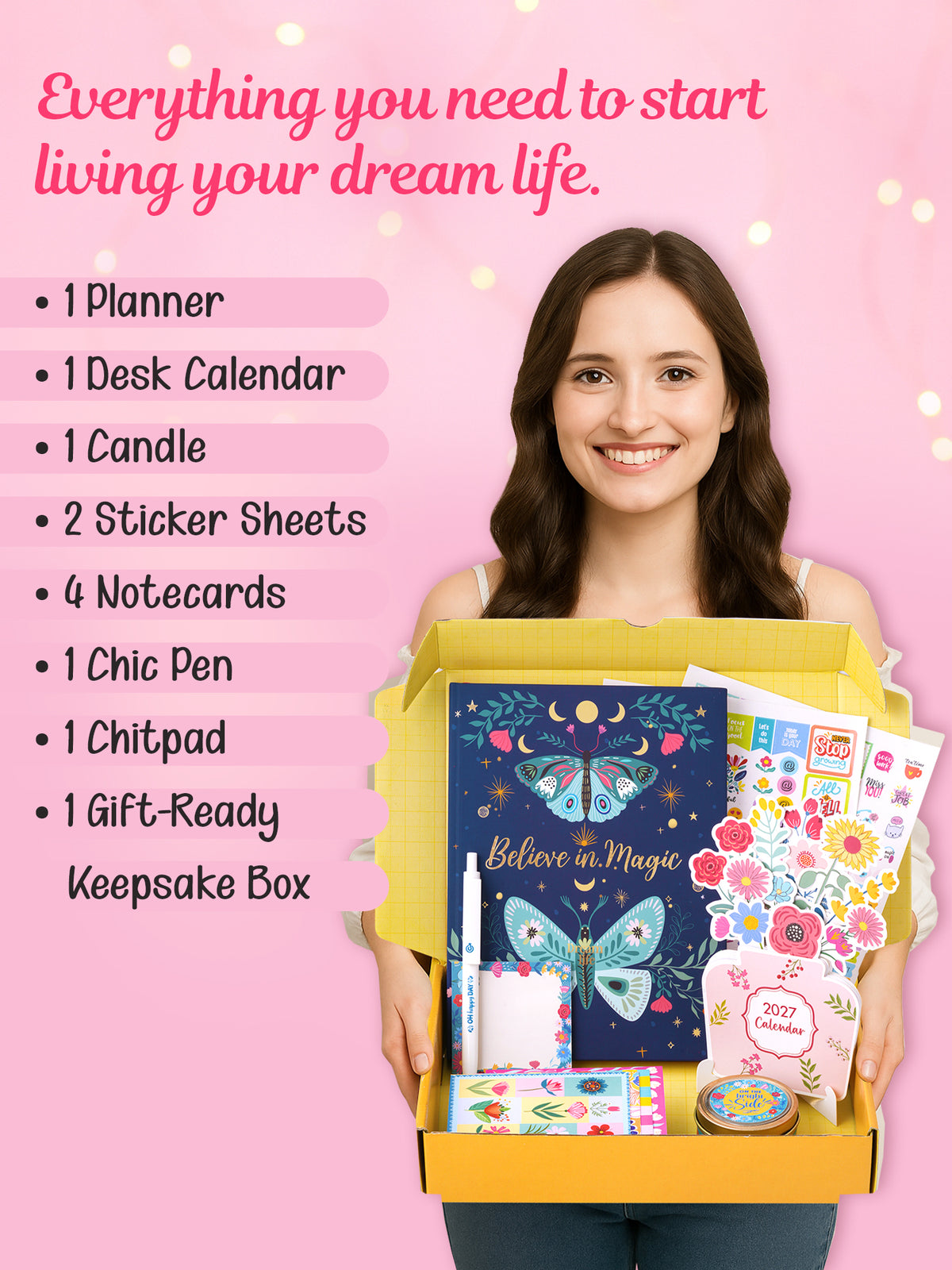2027 Undated Yearly B5 Planner kit- Wing Spell