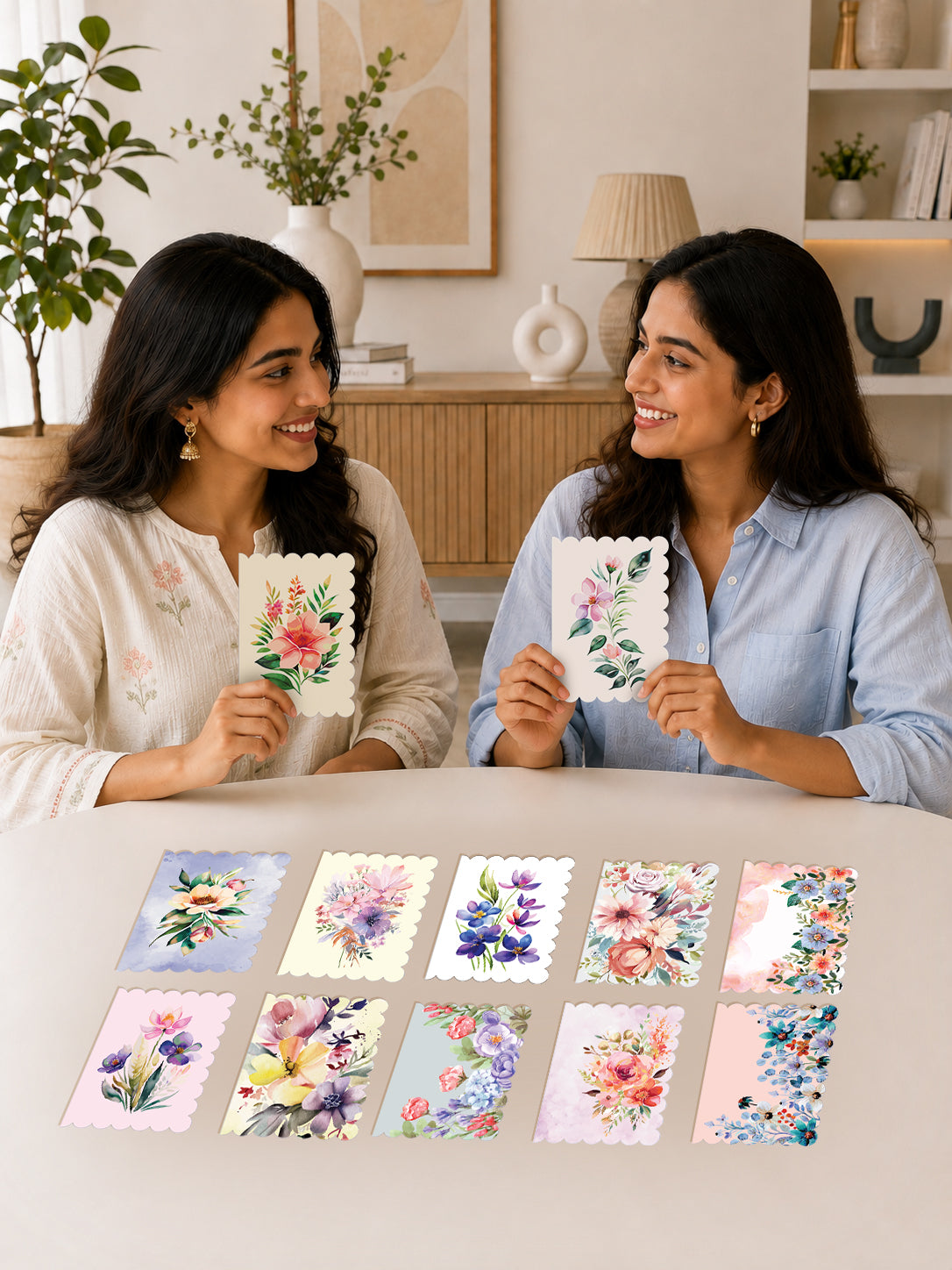 Watercolor Garden Notecard pack of 24