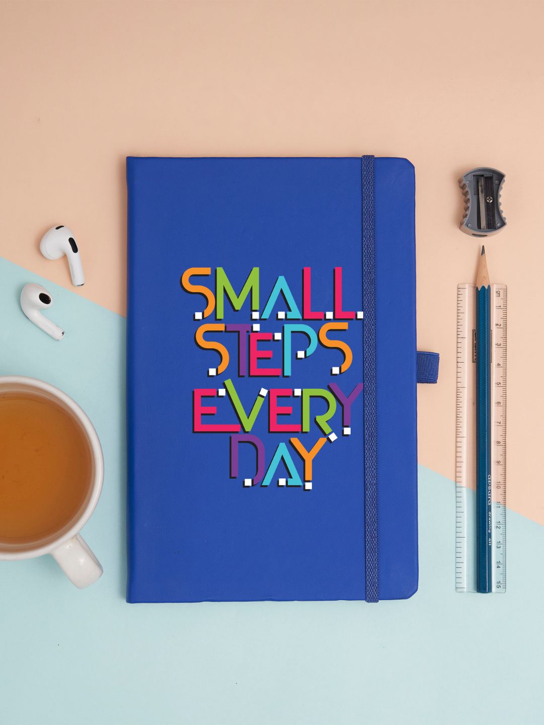 Small Steps Every Day7 (Ruled Bright Blue - 022)