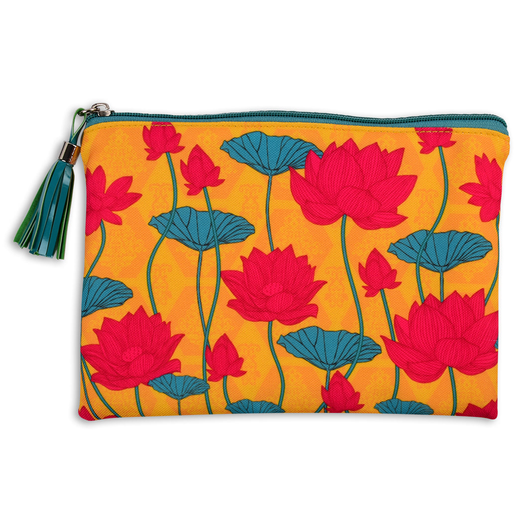 Bright Blooms Multipurpose Pouch for Women