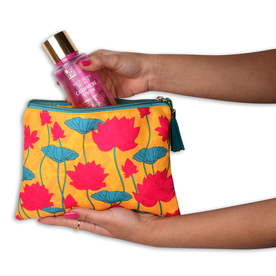 Bright Blooms Multipurpose Pouch for Women