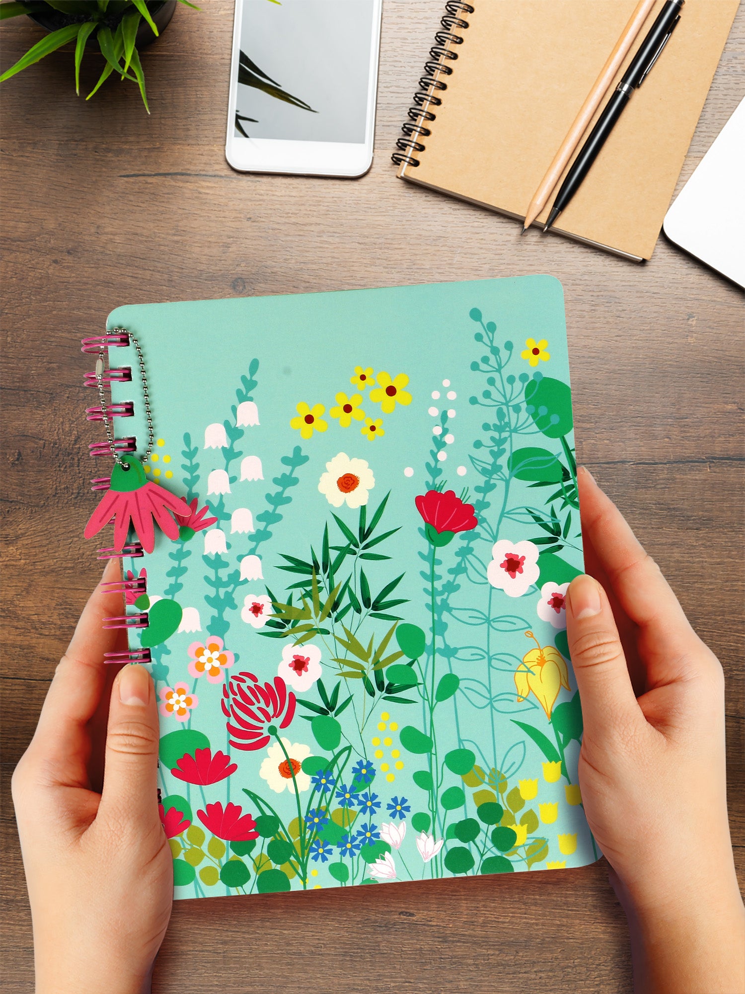 Floral Pop Hard Bound B5 Notebook - Wiro