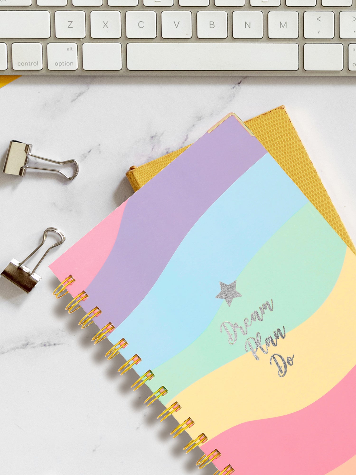Pastel Rainbow - Plans Hard Bound A5 Daily Planner