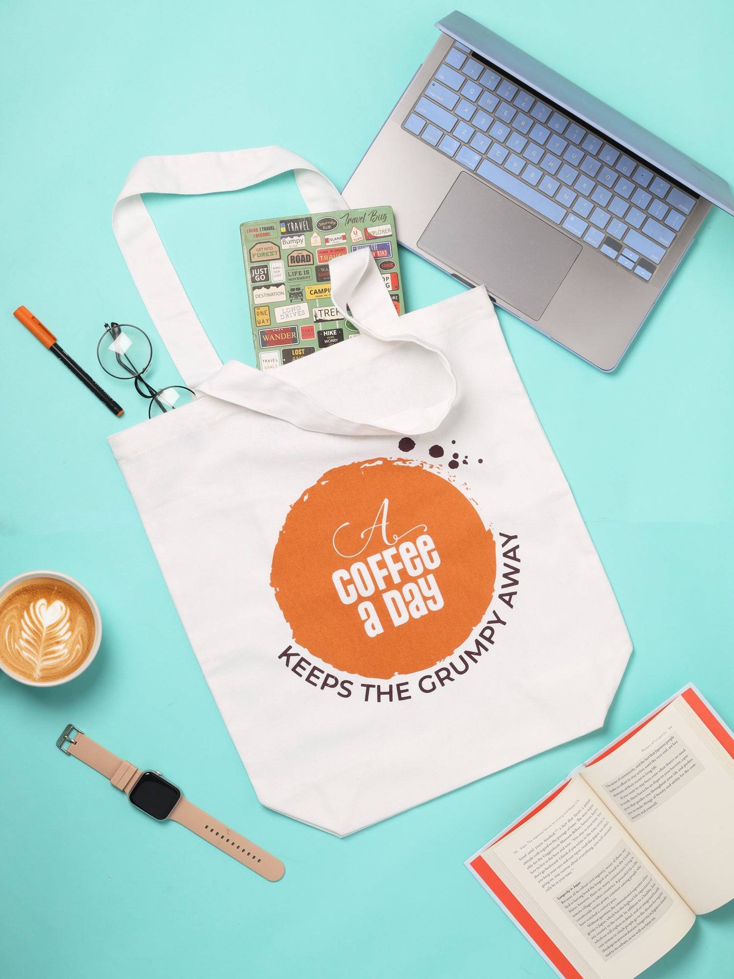 Doodle Coffee Day Tote Bag