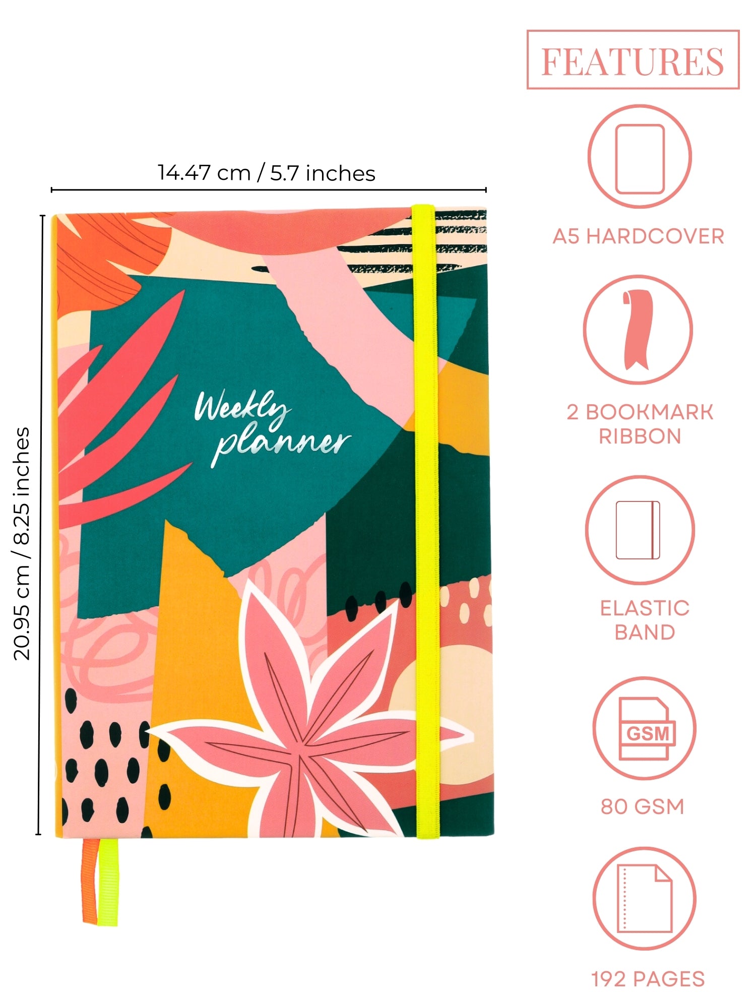 Personalized Undated A5 Weekly Planner - Flourish