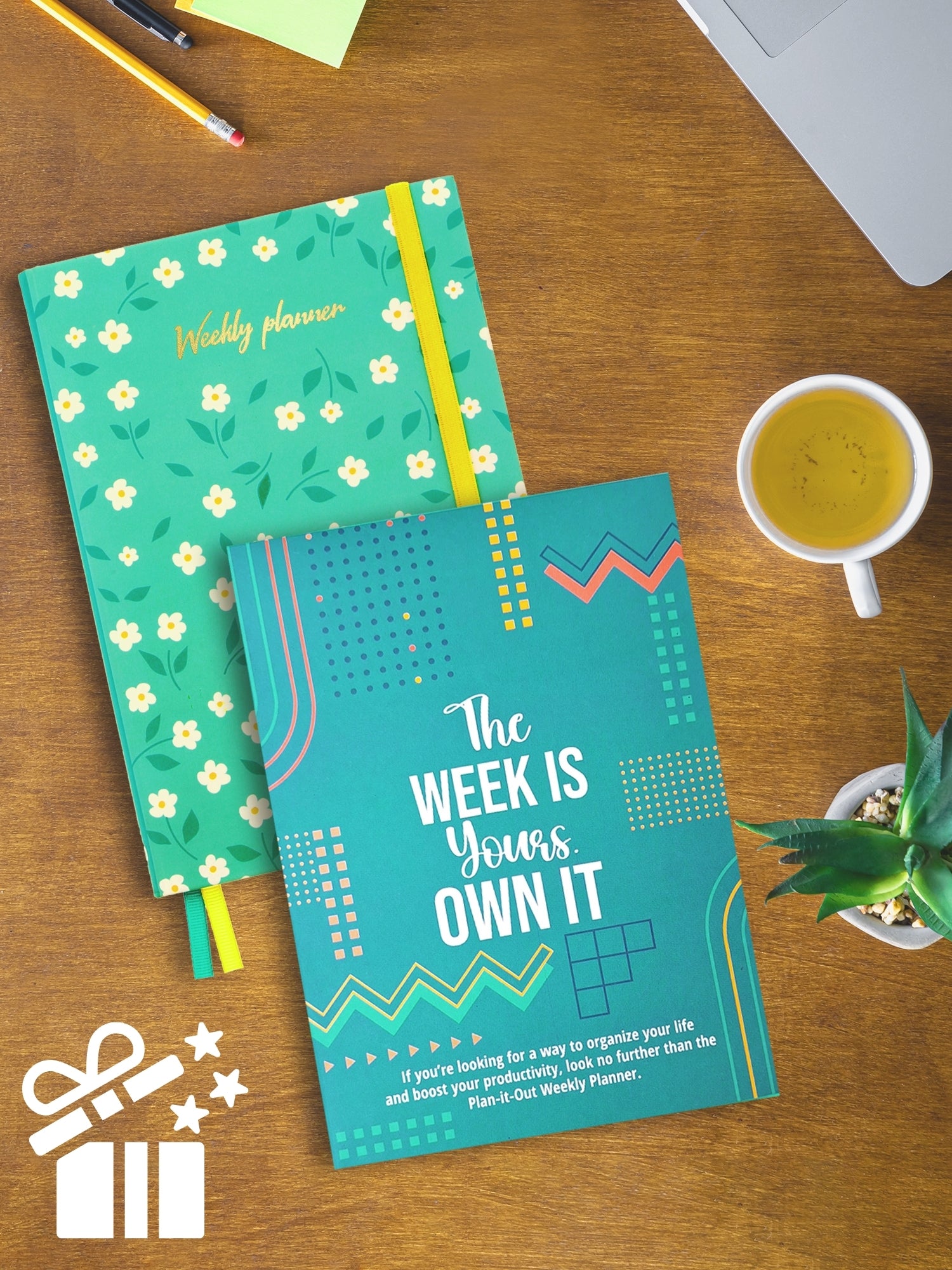 Personalized Undated A5 Weekly Planner - Pearl Petal