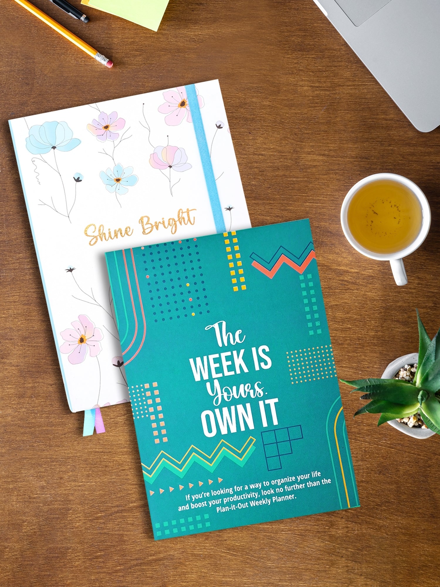 Personalized Undated A5 Weekly Planner - Shine Bright