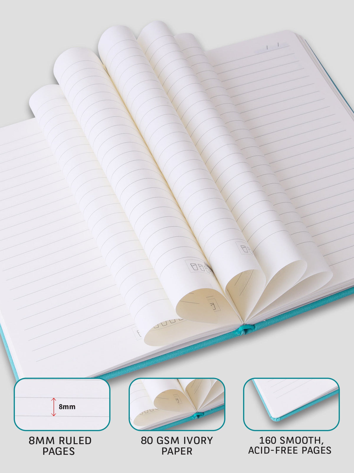 Personalized A5 Executive Notebook - Pack of 5 (Red)