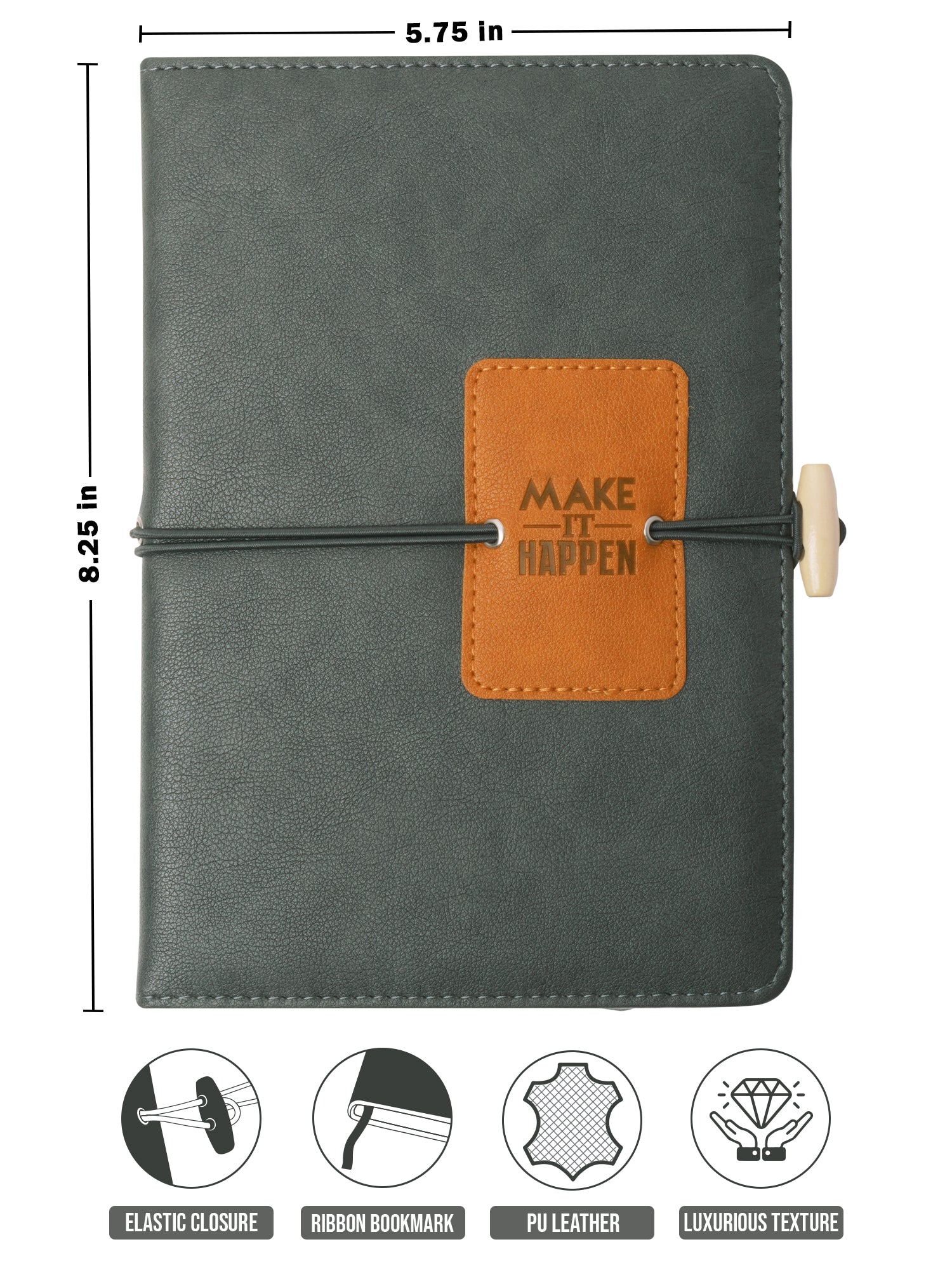 A5 Premium Executive Notebook - Pro Elite 2 (Grey)