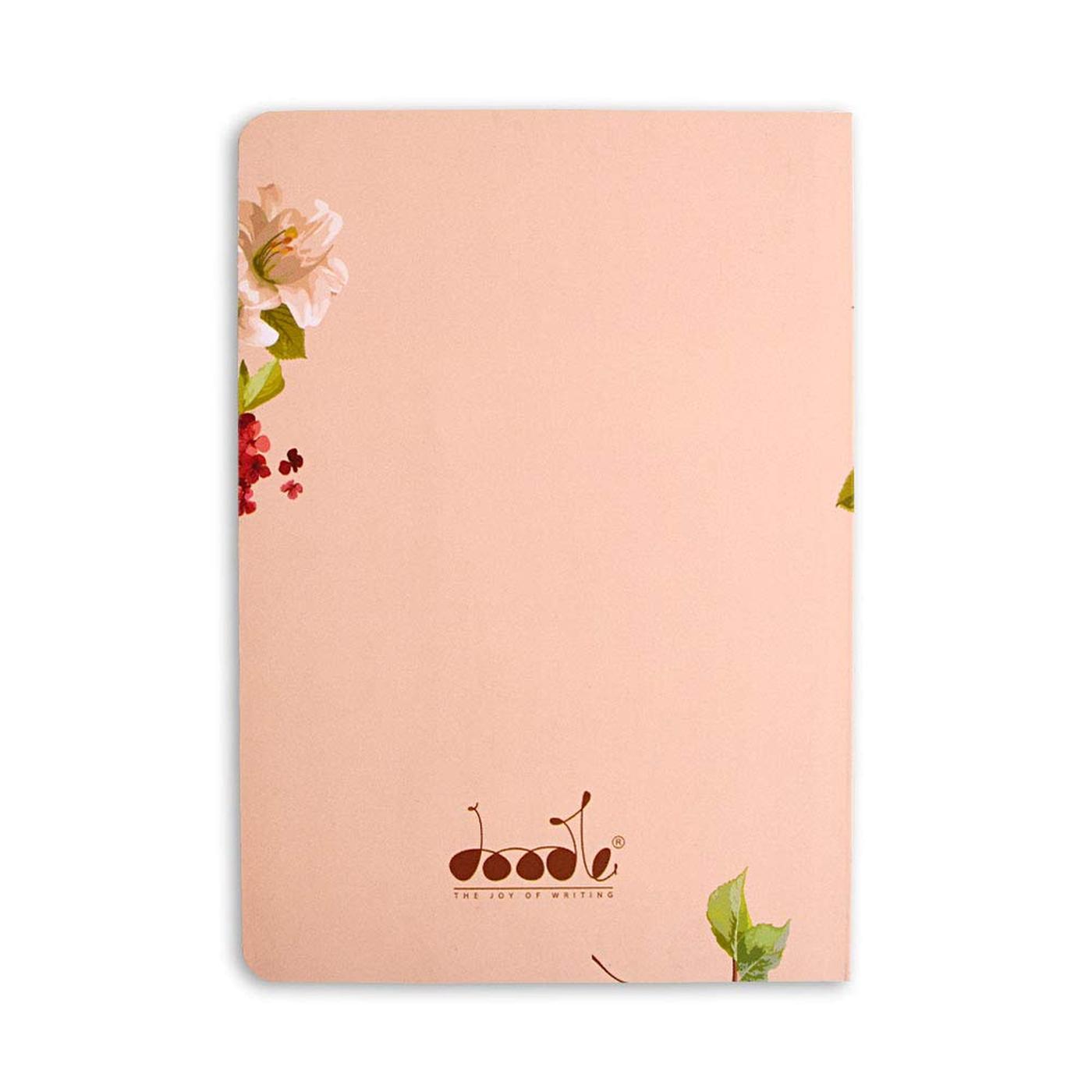Initial A - Floral Monogram Notebook
