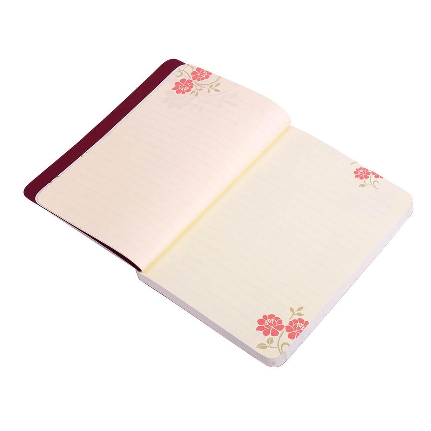 Initial G - Floral Monogram Notebook