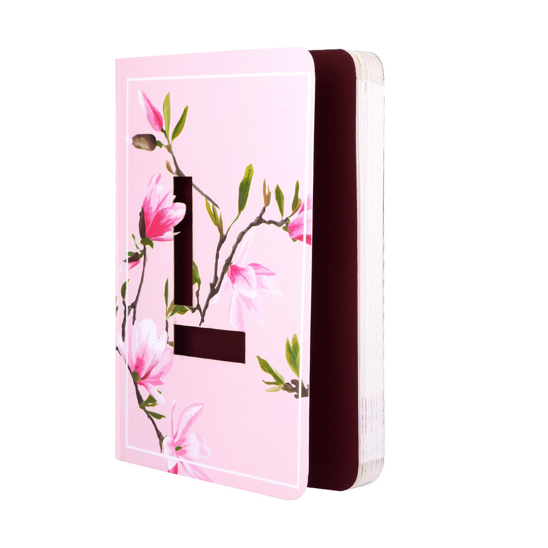 Initial L - Floral Monogram notebook