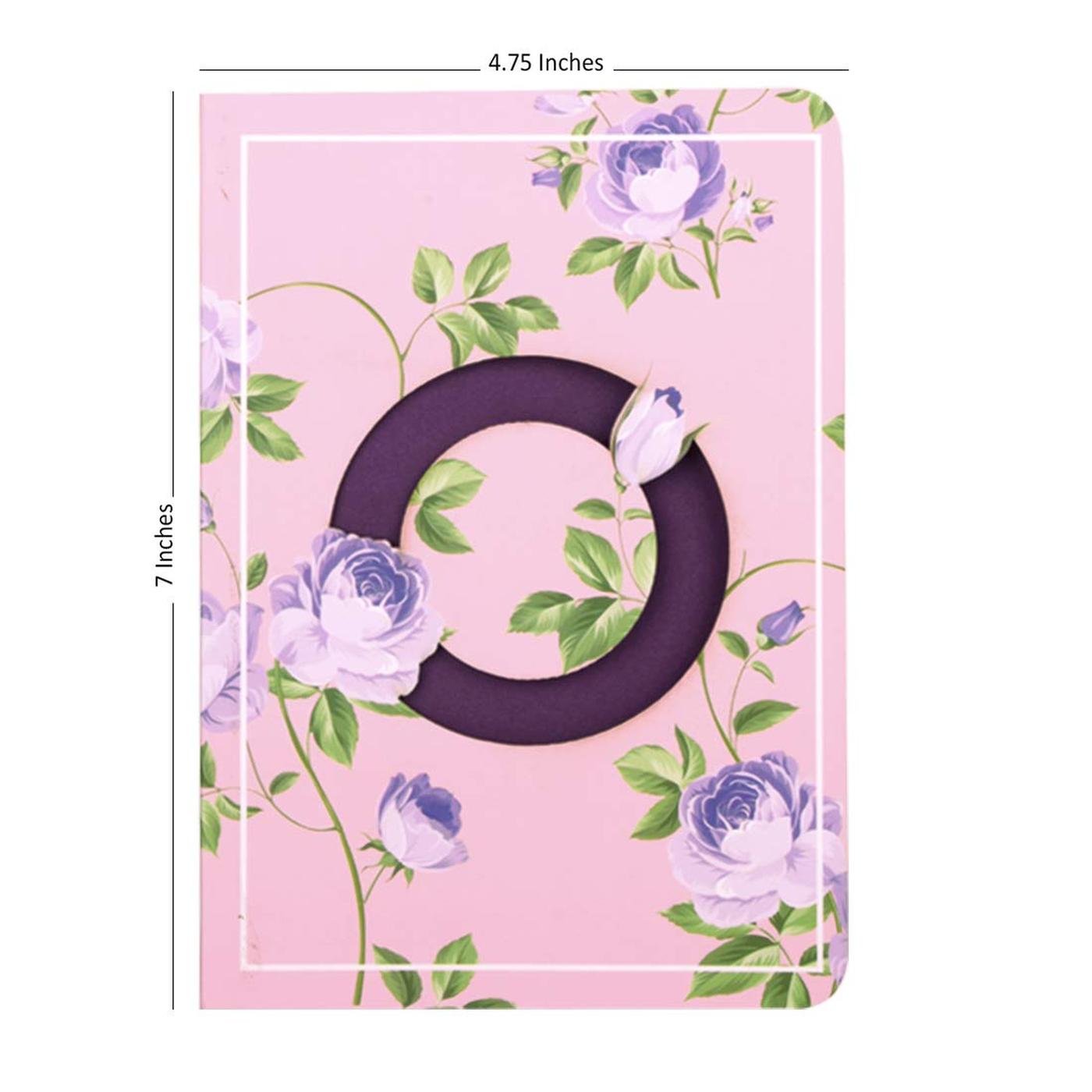 Initial O - Floral Monogram Notebook