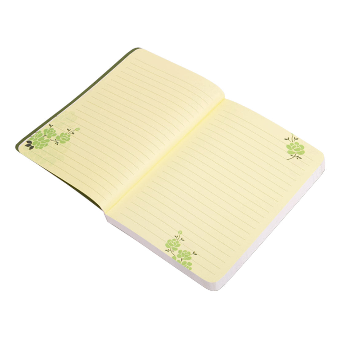 Initial W - Floral Monogram Notebook