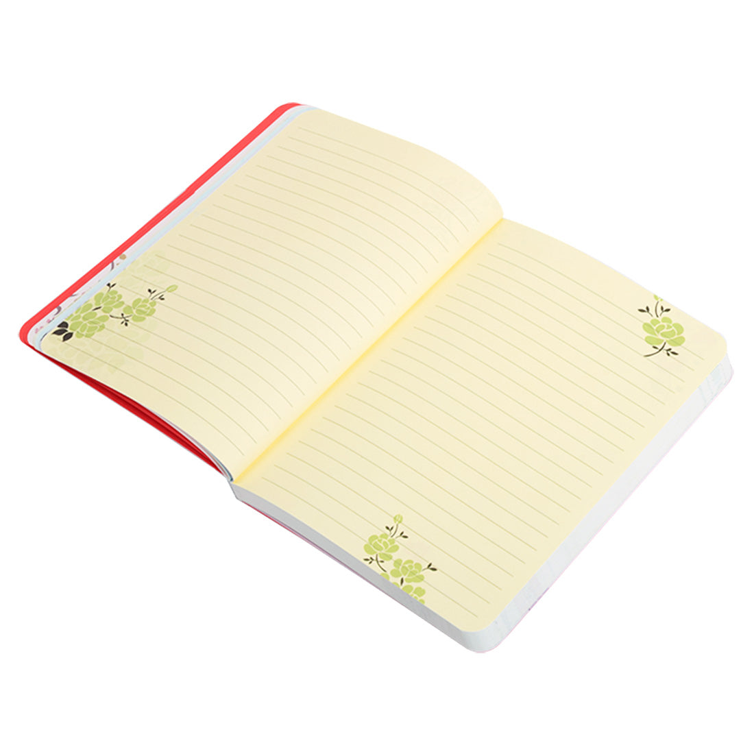 Initial X - Floral Monogram Notebook