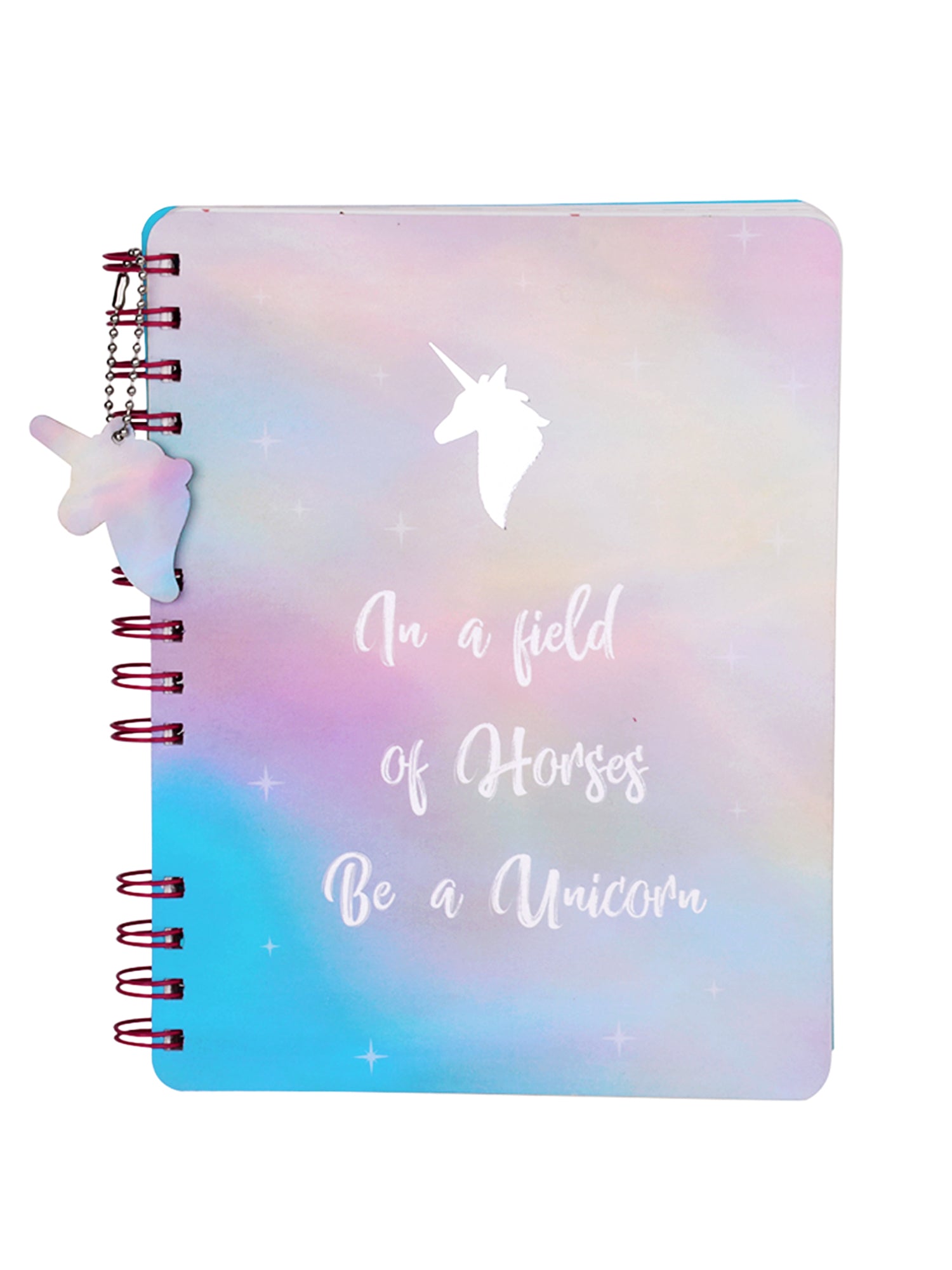 Unicorn Hard Bound B5 Diary Notebook with Paper Dangler - Wiro