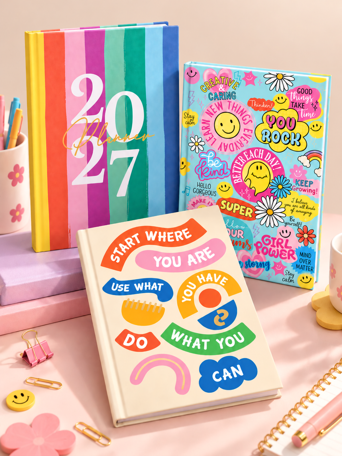 Personalized A5 Undated 2027 Yearly Planner - Daily Drive