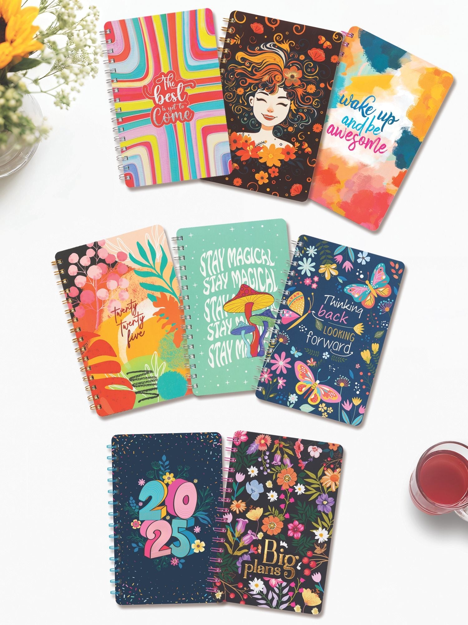 Personalized 2025 A5 Undated Yearly Planner - Garden Glory
