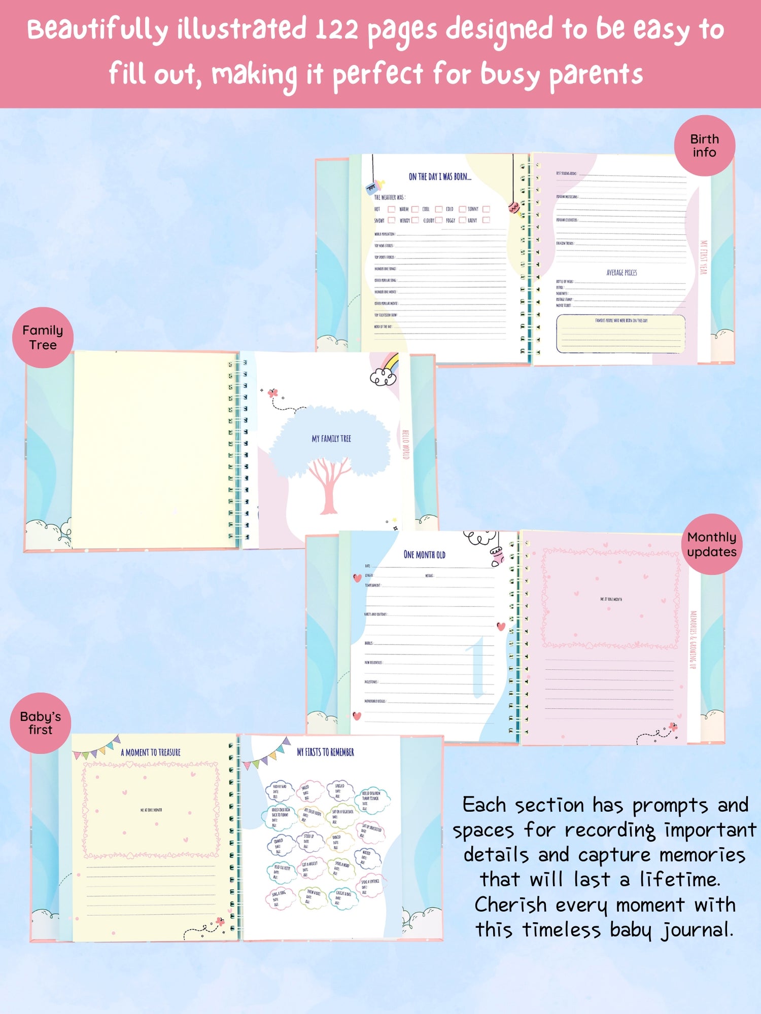 Growing Adventures Baby Record Book