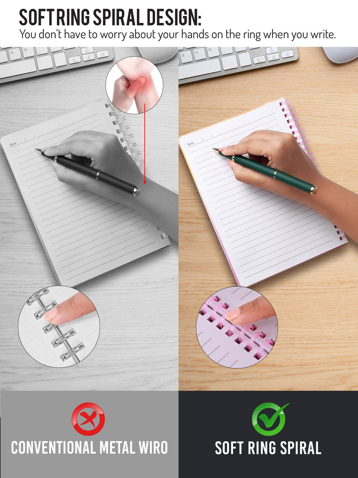 A5 Soft Spiral Bound Notebook - Peaceful Pause