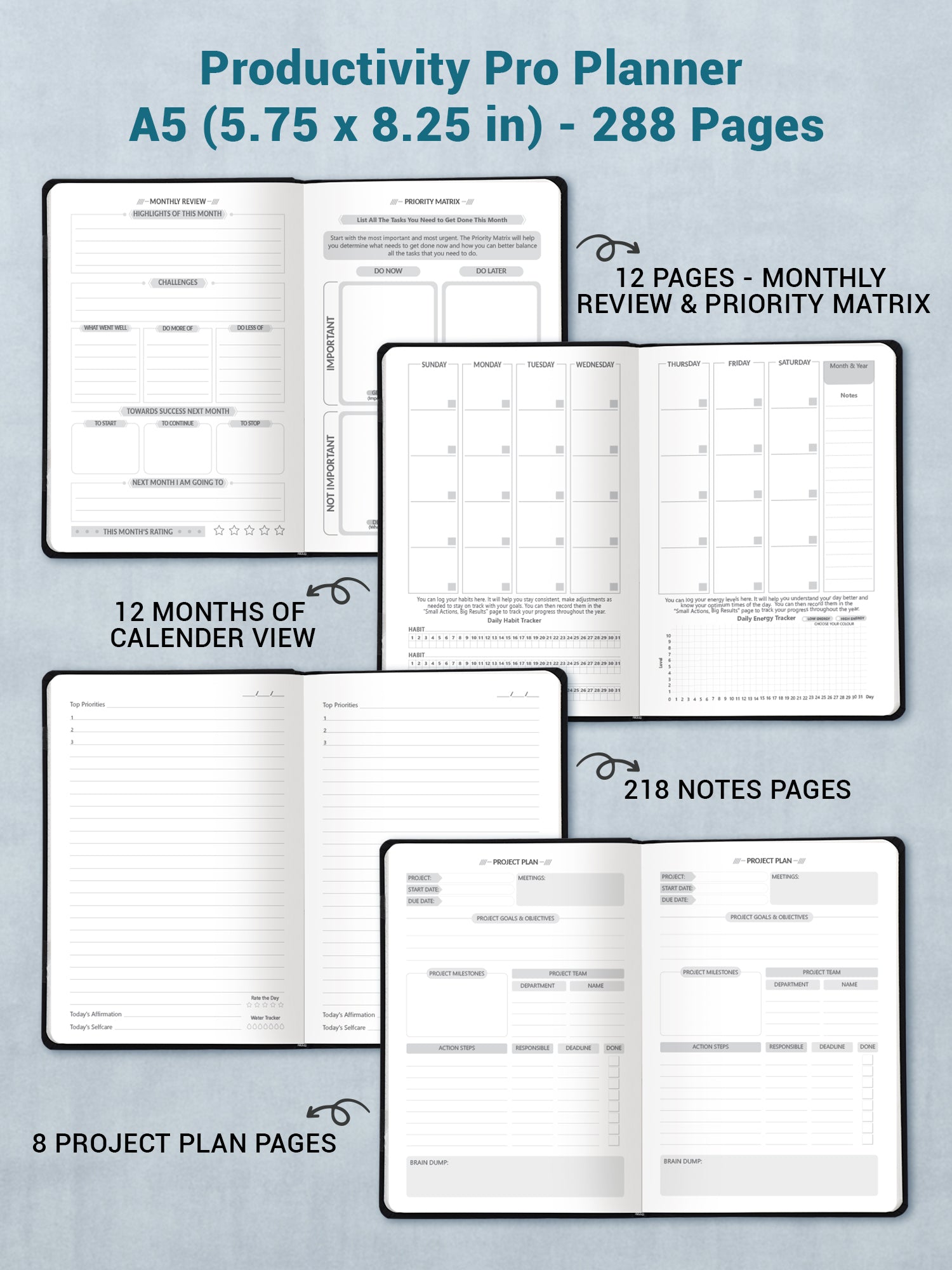 Success Summit 2026 Productivity Pro Planner Set – Undated A5