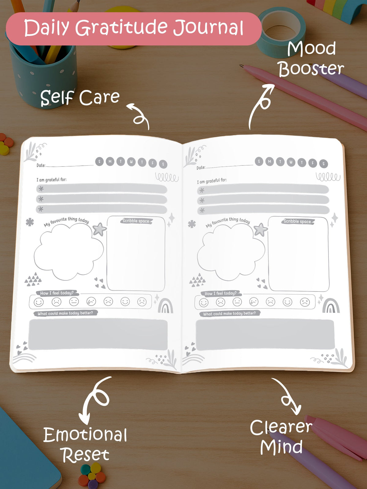 Daily Gratitude Journal - Happy Hack