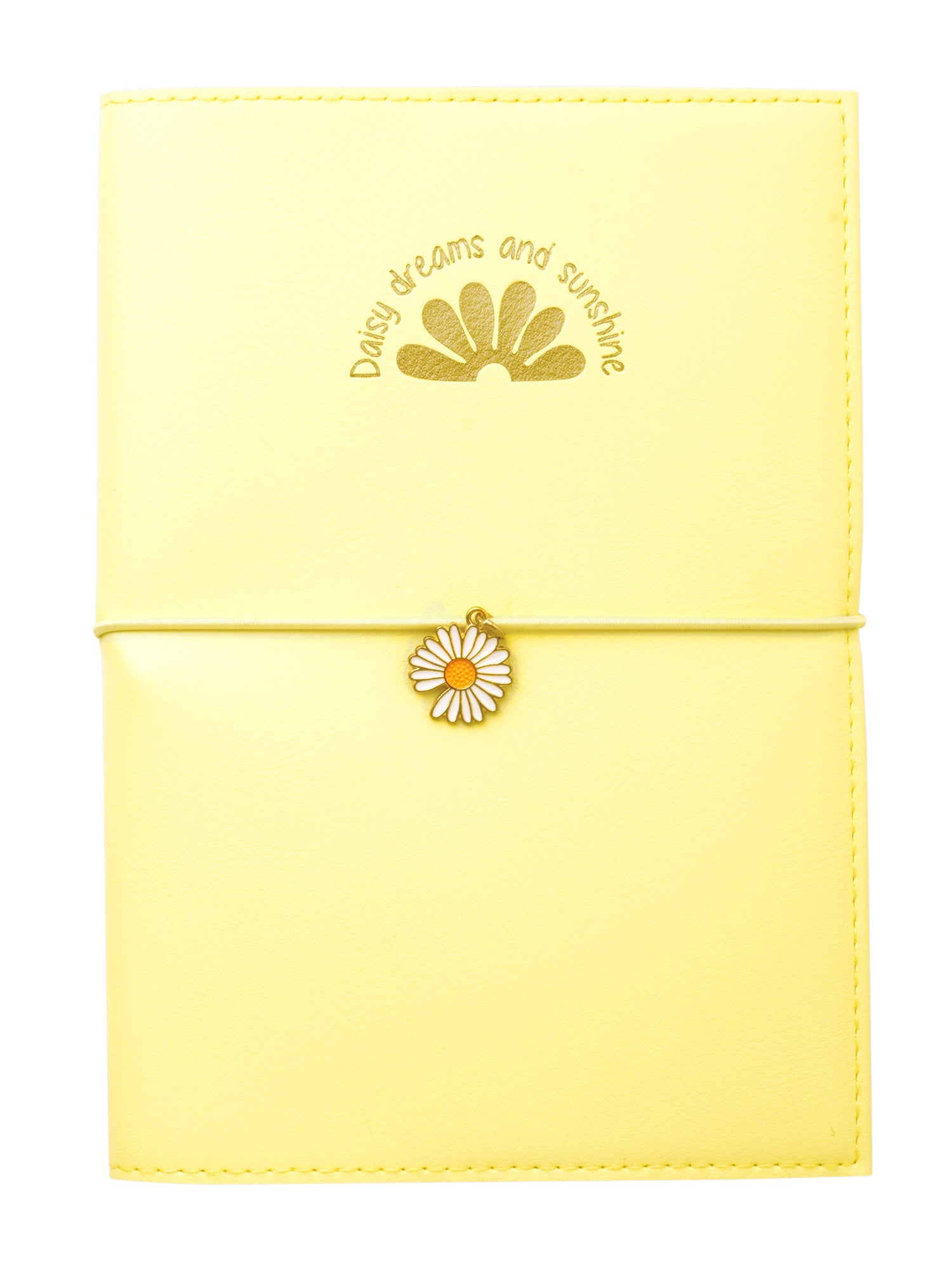 B6 Refillable Journal Notebook - Daisy Bloom (Yellow)