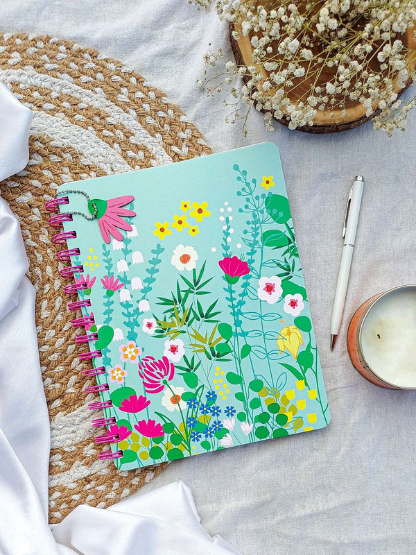 Doodle Floral Pop Hard Bound B5 Notebook - DoodleCollection Store