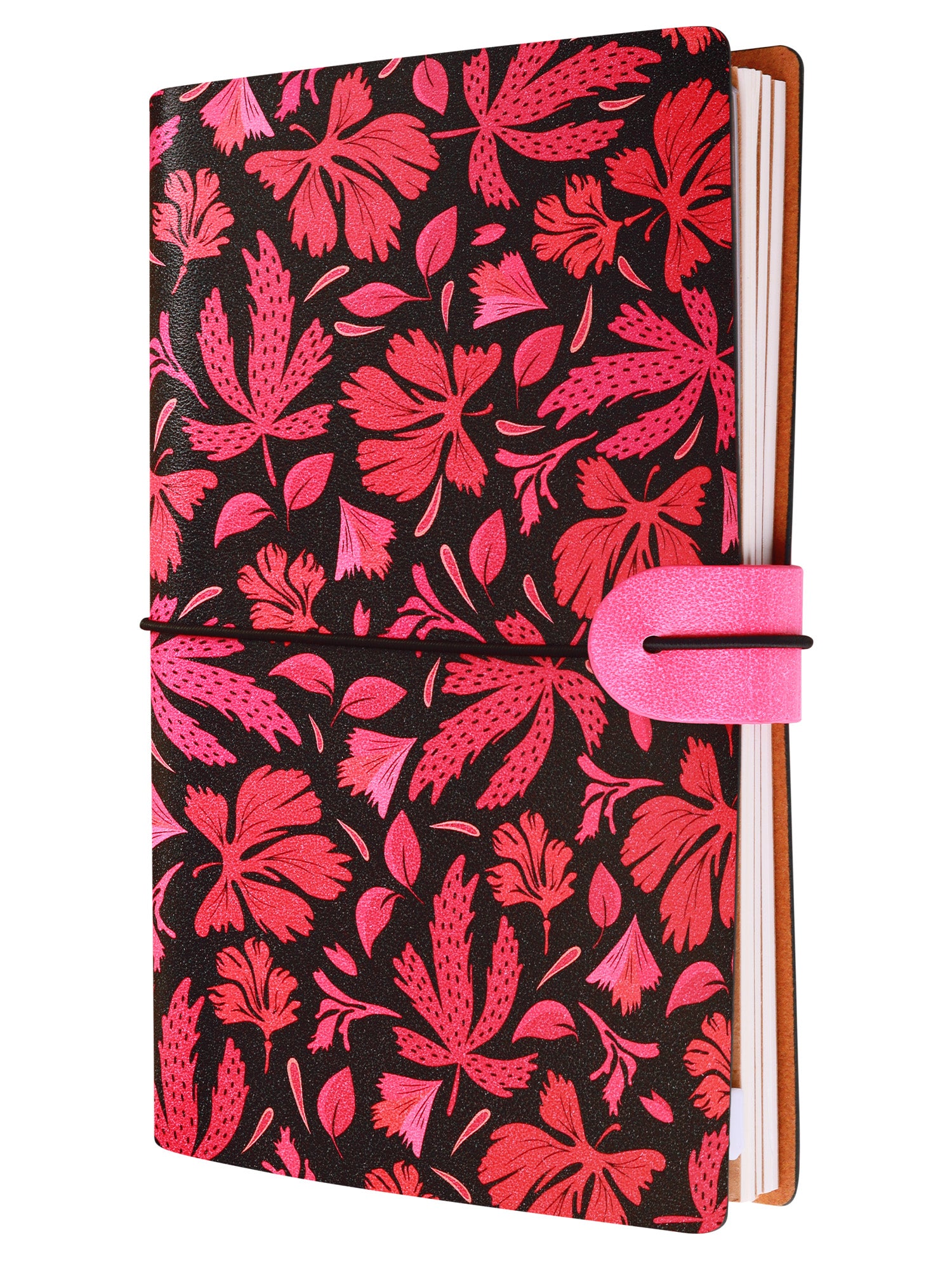 A5 Refillable Travel Journal - Blush Forest