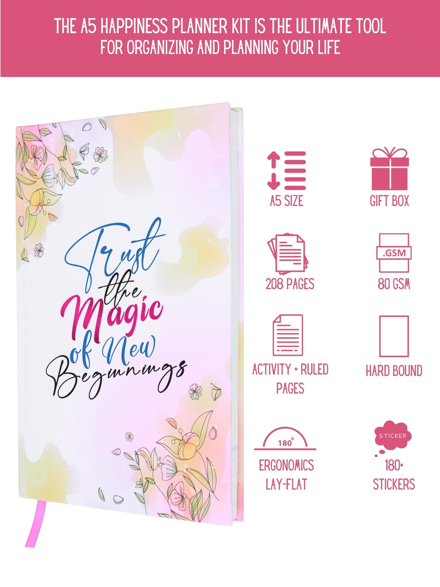 A5 Undated Planner Gift Set - Magical Start