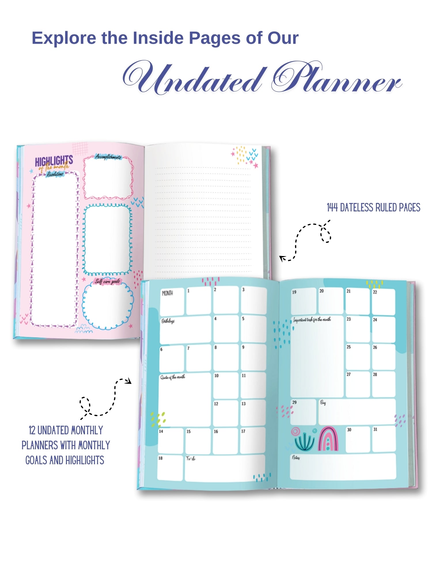 A5 Undated Planner Gift Set - Dream Chaser