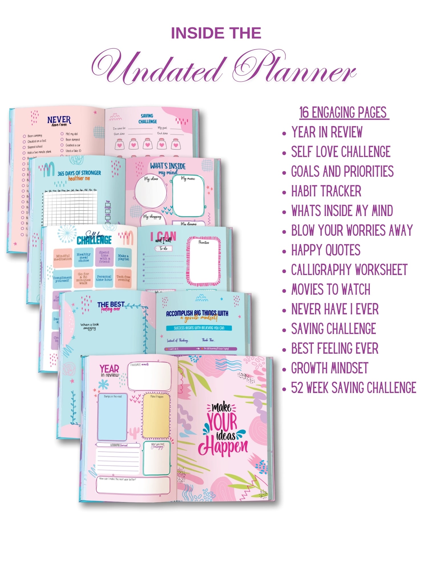 A5 Undated Planner Gift Set - Colour Palette