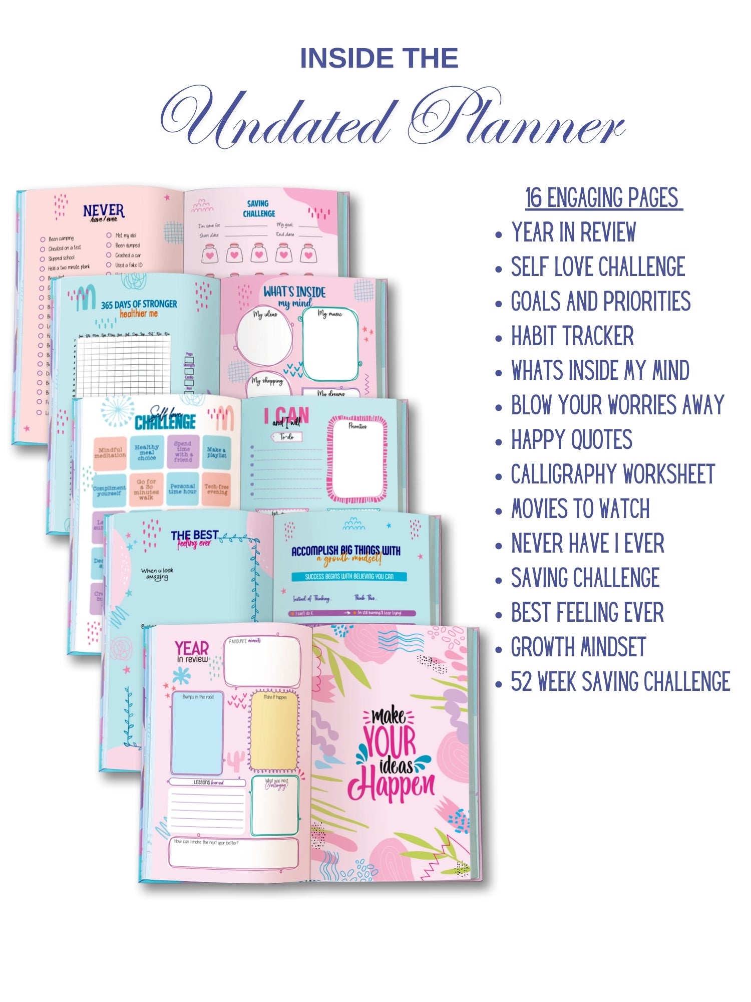 A5 Undated Planner Gift Set - Dream Chaser