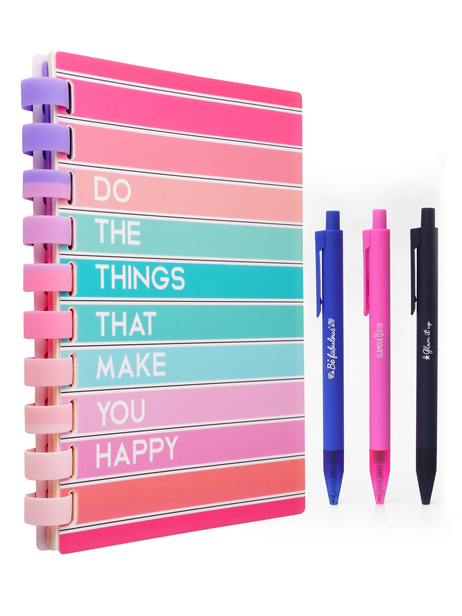 A5 Refillable Soft Wiro Notebook with Pen Set - Joyful Things