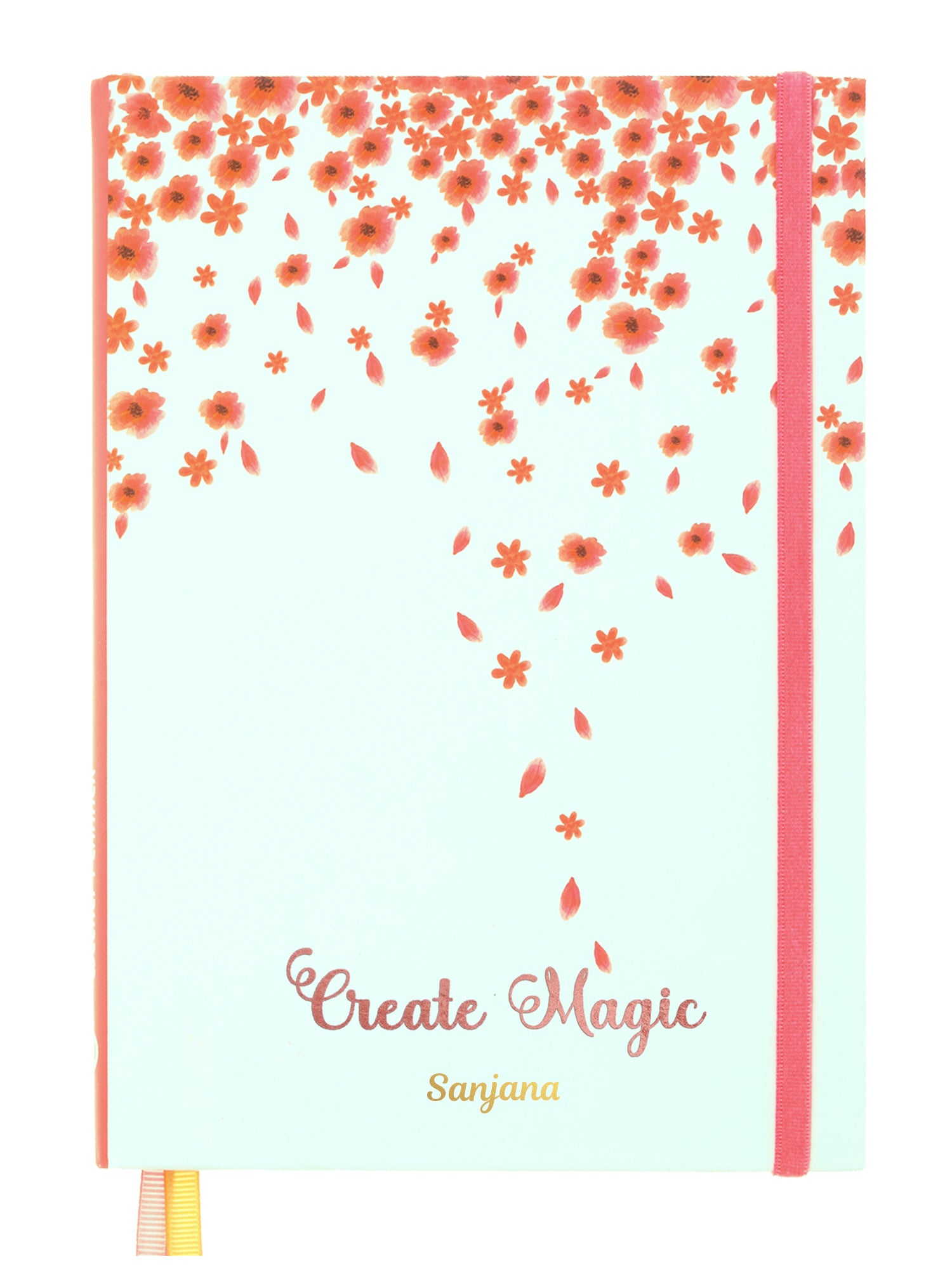 Personalized Undated A5 Weekly Planner - Petal Shower