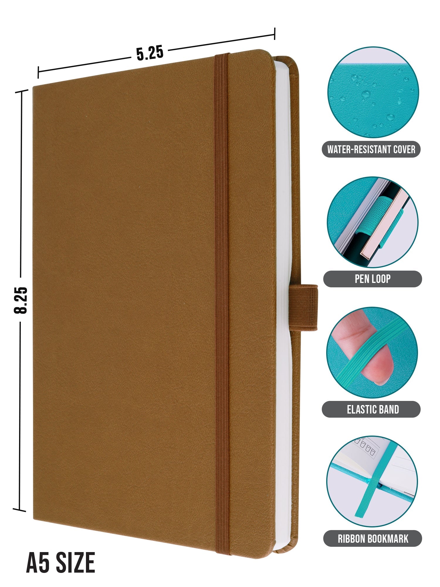 Personalized A5 Executive Notebook - Pro Series (Brown)