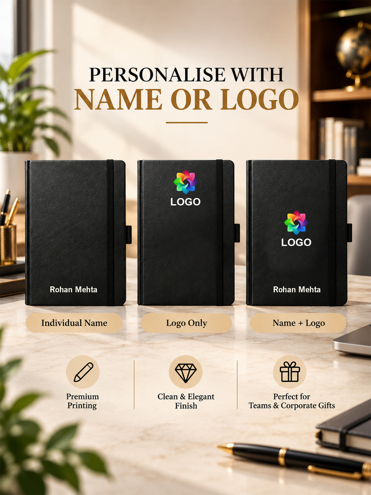 Personalized A5 Executive Notebook