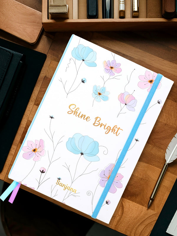 Personalized Undated A5 Weekly Planner - Shine Bright