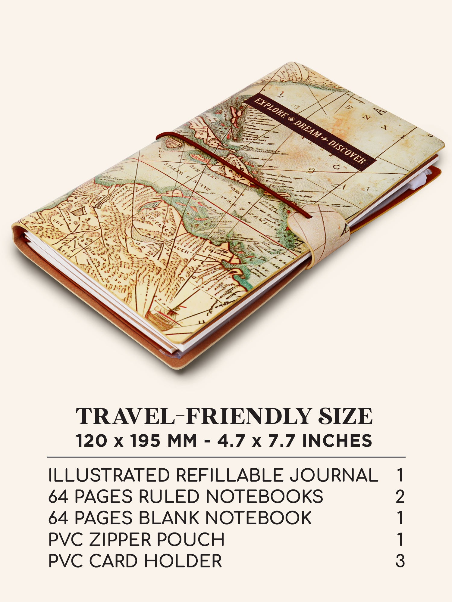 A5 Refillable Travel Journal - Voyage Vibes