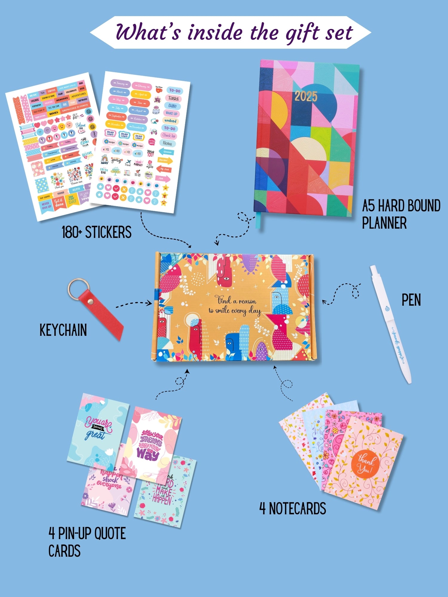 A5 Undated Planner Gift Set - Colour Palette