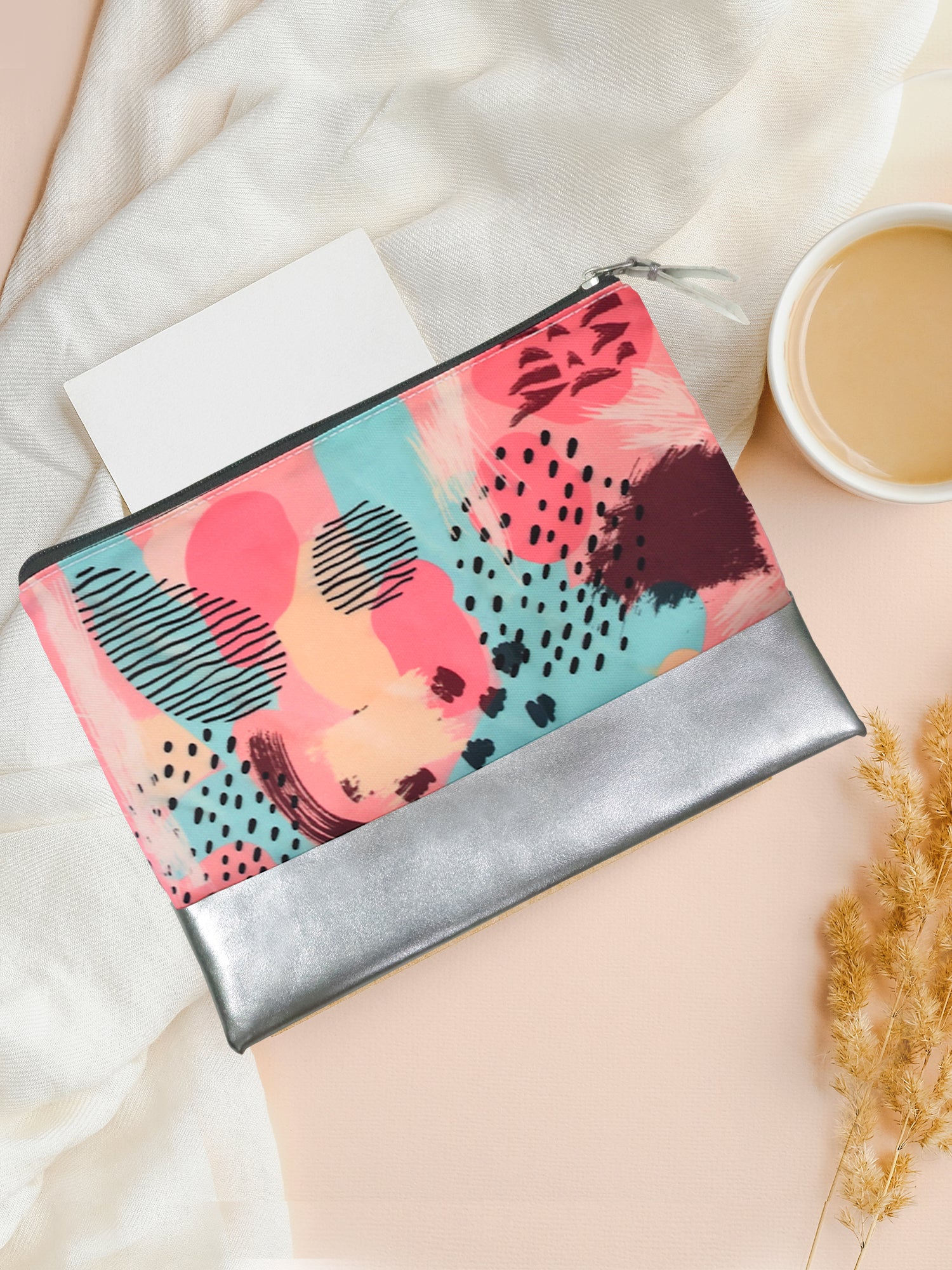 Doodle Pastel Strokes Pouch - DoodleCollection Store