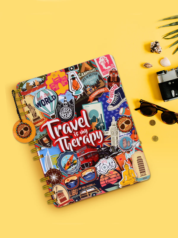 Doodle Travel Tales B5 Hard Bound Notebook - DoodleCollection Store