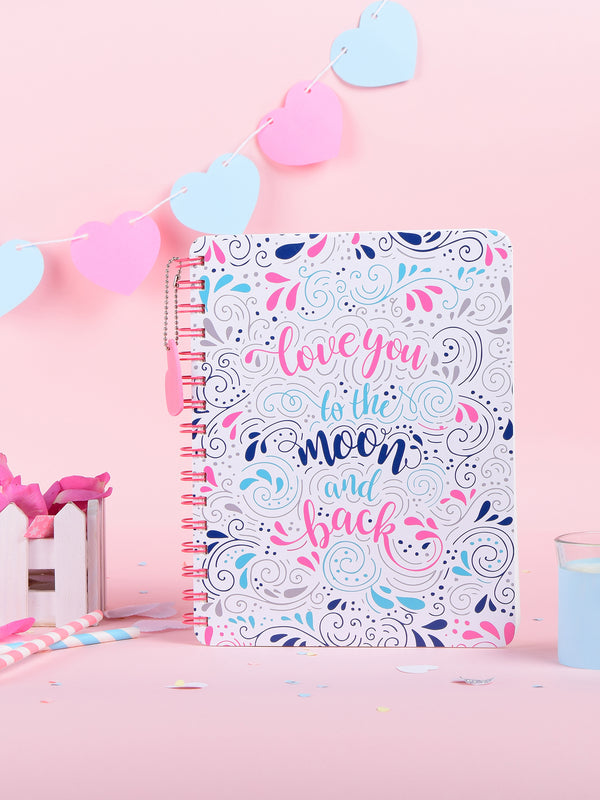 Doodle Head Over Heels B5 Hard Bound Wiro Notebook - DoodleCollection Store