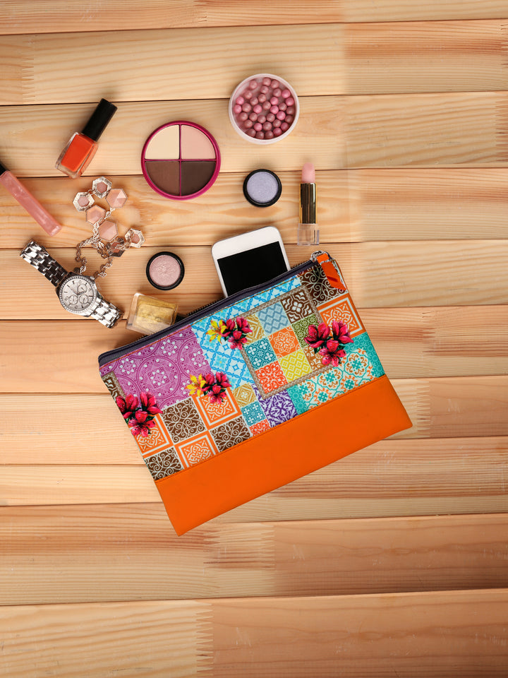 Doodle Ethnic Blocks Pouch - DoodleCollection Store
