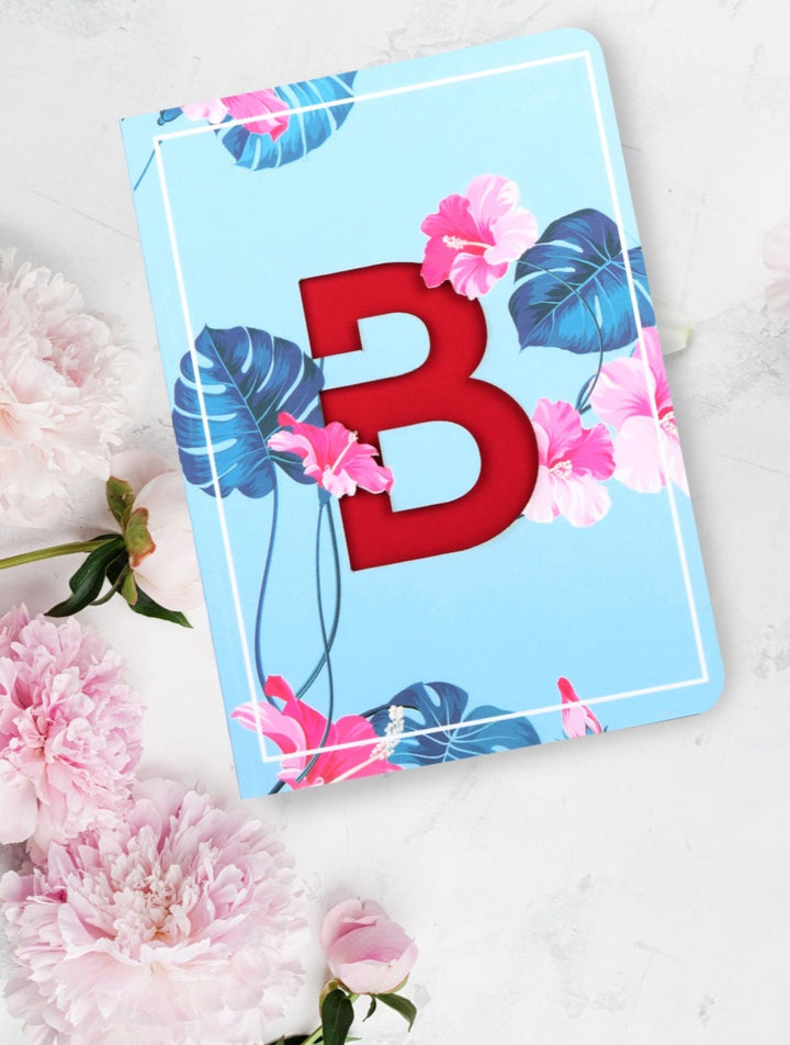 Doodle Initial B Lasercut B6 Notebook - DoodleCollection Store