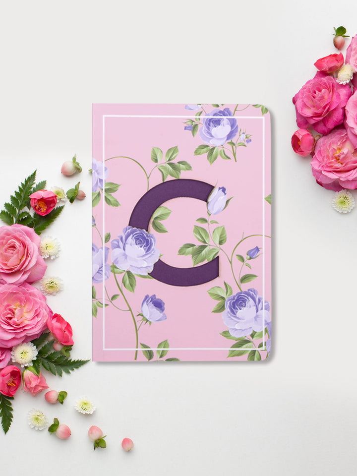 Doodle  Initial C Lasercut B6 Notebook - DoodleCollection Store