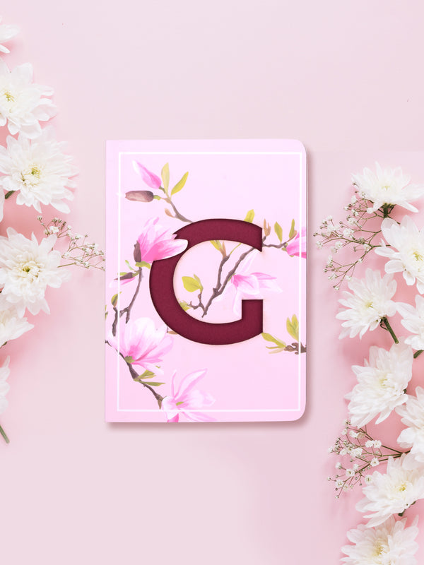 Doodle Initial G Premium Soft Bound B6 Notebook - DoodleCollection Store