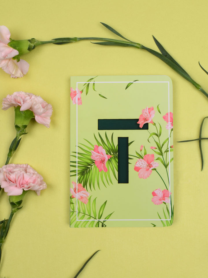 Doodle Initial T Monogram Soft Bound B6 Diary - DoodleCollection Store