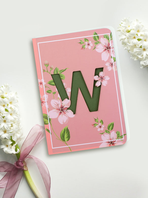 Doodle Initial W Monogram Soft Bound B6 Diary - DoodleCollection Store