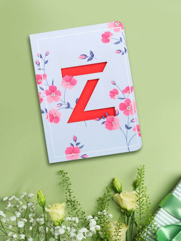Doodle Initial Z Monogram Soft Bound B6 Diary - DoodleCollection Store